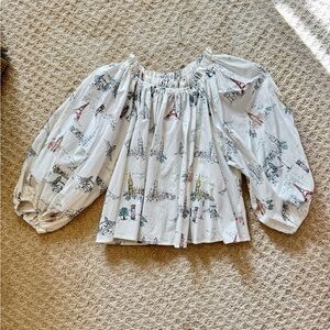 NWT En Saison Balloon Sleeve top. Size S.
